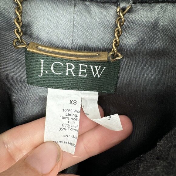 J.Crew Coat Women’s XS gray wool minimalist city dress workwear winter fall - Picture 2 of 4